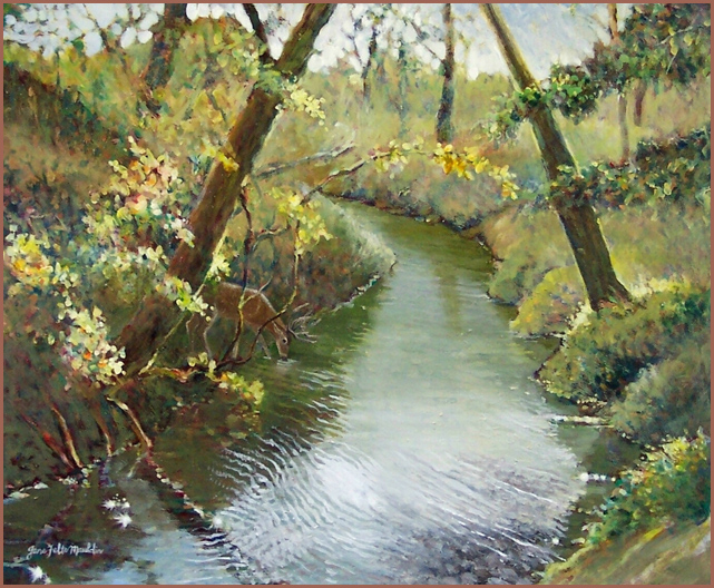 Image of A River Flows by Jane Felts Mauldin